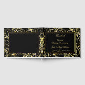 ブラック金ゴールドが50周年を結婚飾る ゲストブック (全面)