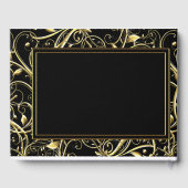 ブラック金ゴールドが50周年を結婚飾る ゲストブック (裏面)