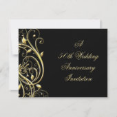 ブラック金ゴールドが50周年記念を飾る 招待状 (正面)