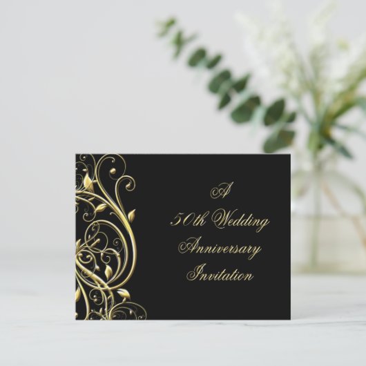 ブラック金ゴールドが50周年記念を飾る 招待状 (スタンド正面)
