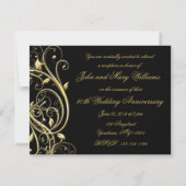 ブラック金ゴールドが50周年記念を飾る 招待状 (裏面)