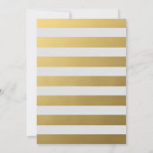 ブラック金ゴールドの新年のお祝いパーティー 招待状 (裏面)