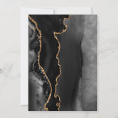 ブラック金ゴールドアゲテダークバースデーパーティー60th 招待状 (裏面)