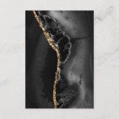 ブラック金ゴールドアゲート結婚詳細エンクロージャカード エンクロージャーカード (裏面)