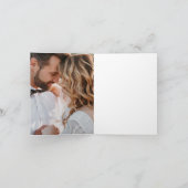 ブラック金ゴールドアルコールインクフォト結婚式招待状 招待状 (内部)