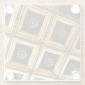 ブラック金ゴールドアーキテクチャ ガラスコースター (裏面)