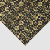 ブラック金ゴールドアートデコパターンパーティー組織 薄葉紙 (詳細)