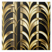 ブラック金ゴールドアールデココレクシ人気があるョン タイル (正面)