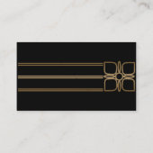 ブラック金ゴールドアールデコ結婚ピーコック座席表 プレイスカード (裏面)