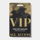 ブラック金ゴールドイベントVIP バッジ (Front)