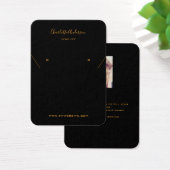 ブラック金ゴールドイヤリングジュエリーフォトディスプレイカード (デスク)