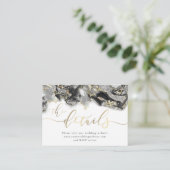 ブラック金ゴールドイ結婚ンクのWebサイトのエンクロージャカード エンクロージャーカード (スタンド正面)