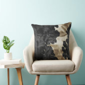 ブラック金ゴールドウエスタンコウィド クッション (椅子)