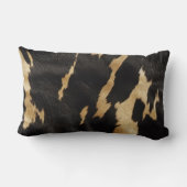 ブラック金ゴールドウエスタンコウィド ランバークッション (裏面)