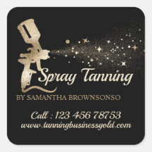 ブラック金ゴールドエアブラシス絵を描プレーモバイルタンニング