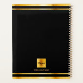 ブラック金ゴールドエレガントビジネスアポイントメント2025 プランナー手帳 (裏面)