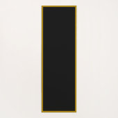 ブラック金ゴールドエレガントフェニックスリジング禅ヨガナマステ ヨガマット (裏面)