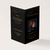 ブラック金ゴールドエレガント写真葬儀 (外部)