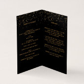 ブラック金ゴールドエレガント写真葬儀 (内部)