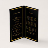 ブラック金ゴールドエレガント写真葬儀 (内部)