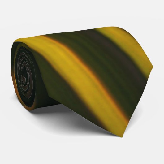 ブラック金ゴールドオレンモダンジストリークパーソナライズされた ネクタイ (ロール)