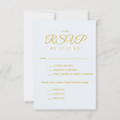 ブラック金ゴールドオーナメント企業のホリデーパーティ  出欠カード (裏面)