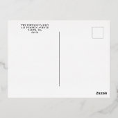 ブラック金ゴールドカボチャハッピーハローウィン 箔シーズンポストカード (裏面)