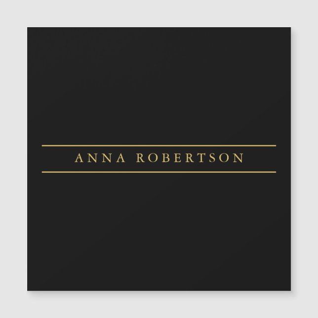 ブラック金ゴールドカラープロフェッショナルシックミニマリスト (正面)