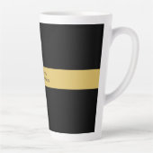 ブラック金ゴールドカラープロフェッショナルトレンディーミニマリスト カフェラテマグ (右)