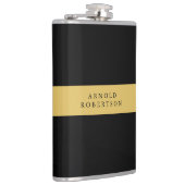 ブラック金ゴールドカラープロフェッショナルトレンディーミニマリスト フラスク (右)