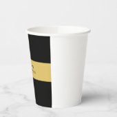 ブラック金ゴールドカラープロフェッショナルトレンディーミニマリスト 紙コップ (左)