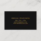 ブラック金ゴールドギタモダンーロゴミュージック 名刺 (裏面)