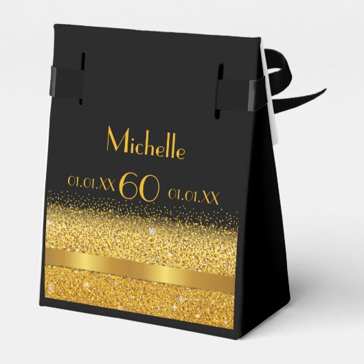 ブラック金ゴールドクラシックエレガントバ感謝していウユー誕生日 フェイバーボックス (裏面サイド)