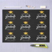 ブラック金ゴールドクラスの2025年祝いグラードパーティー 薄葉紙 (クラフト)