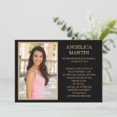 ブラック金ゴールドクラス2024卒業写真 案内状 (スタンド正面)