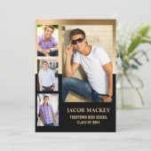 ブラック金ゴールドクラス2024高校写真 案内状 (スタンド正面)