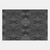 ブラック金ゴールドクリスマスパターン#13#29#33 ID1009 ラッピングペーパーシート (正面3)