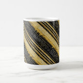 ブラック金ゴールドクリスマスパターン#28 ID1009 コーヒーマグカップ (中央)