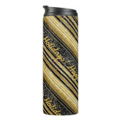 ブラック金ゴールドクリスマスパターン#28 ID1009 タンブラー (回転右)