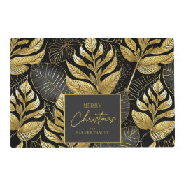 ブラック金ゴールドクリスマスパターン#29 ID1009 ラミネート プレート