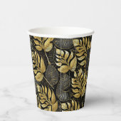 ブラック金ゴールドクリスマスパターン#29 ID1009 紙コップ (右)