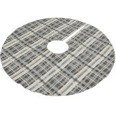 ブラック金ゴールドクリスマスパターン#2 ID1009 ブラッシュドポリエステルツリースカート (アングル)