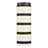 ブラック金ゴールドクリスマスパターン#35 ID1009 タンブラー (裏面)