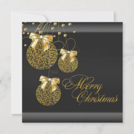 ブラック金ゴールドクリスマスパーティー 招待状