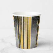 ブラック金ゴールドクリスマスファラパターン#27 ID1009 紙コップ (右)