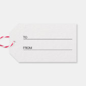 ブラック金ゴールドクリスマス ギフトタグ (裏面横)