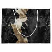 ブラック金ゴールドクリームウエスタンコウィド ラージペーパーバッグ (裏面)