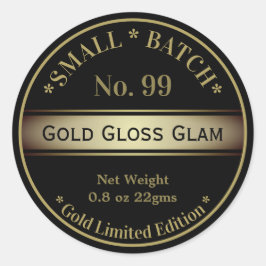 ブラック金ゴールドグラムグロスリップバーム美しい製品 ラウンドシール