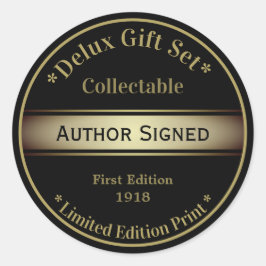 ブラック金ゴールドグラムサイン ラウンドシール