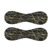 ブラック金ゴールドグリジー抽象芸術 野球ボール (パネル)